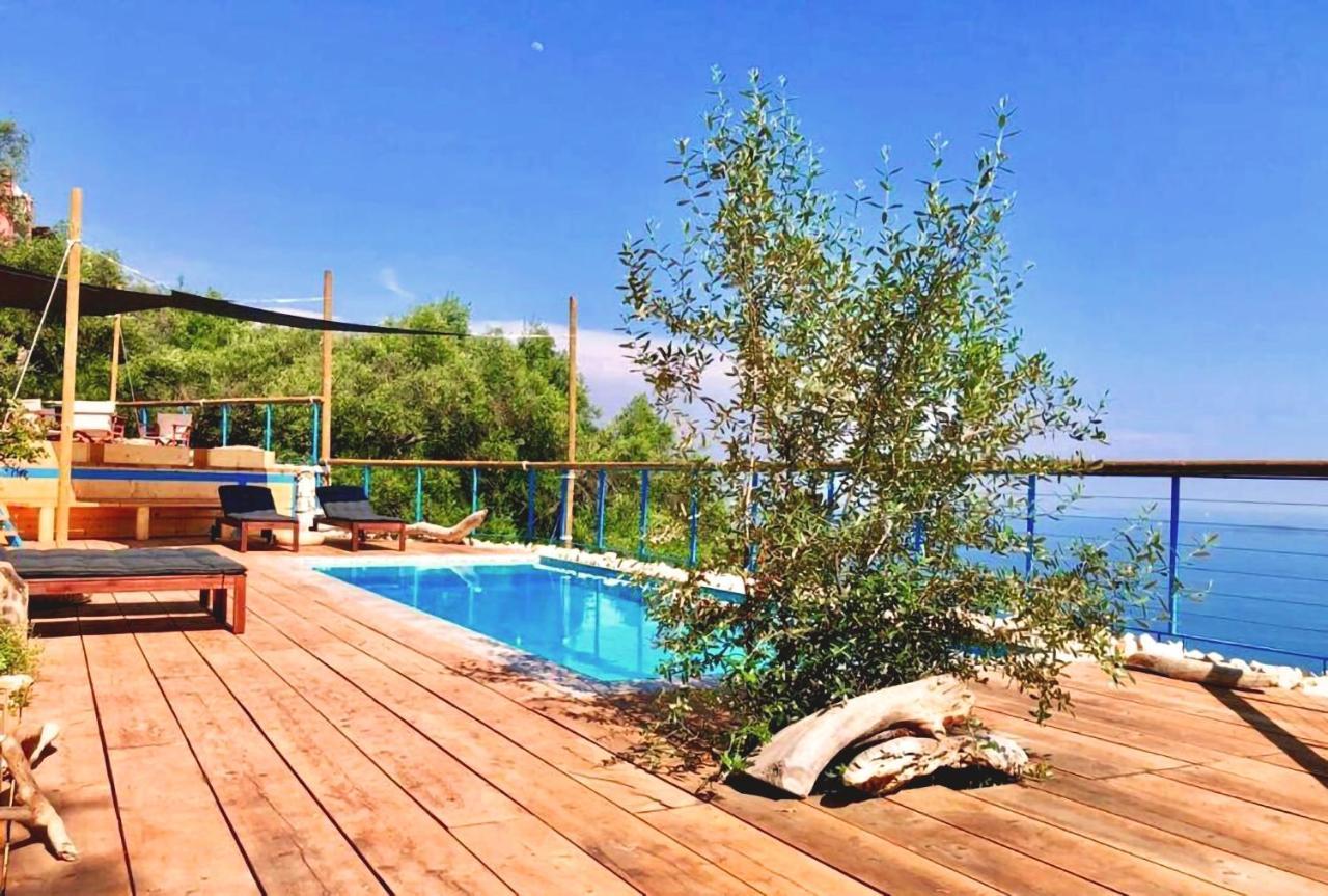 House Tanna Of Villa Intaba Spectacular Sea Views Corfiot Riviera Spartilas Corfu Island Greece Close To Ipsos Beach Spartylas Bagian luar foto