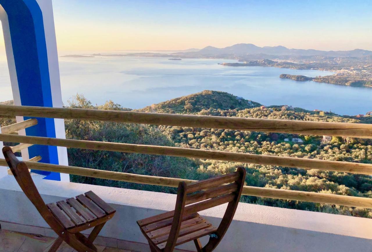 House Tanna Of Villa Intaba Spectacular Sea Views Corfiot Riviera Spartilas Corfu Island Greece Close To Ipsos Beach Spartylas Bagian luar foto